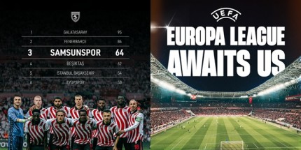 Süper ligi 3. Sırada Tamamlayan Samsunspor UEFA Avrupa Liginde